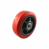 EHI - 150mm Red Urethane Wheel Precision Bearing 450kg Capacity | W84K150
