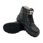 Maxisafe - Wang 6" Lace Up Side Zip Collar Boot Non-Safety