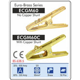 Weldtronic - 400 Amp Brass Earth Clamp | WEC400B