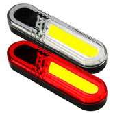 Tomcat - 3W Cob Led Bike Light Front/Rear Set White/Red Inc. Lithium Battery