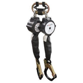 Maxisafe - Maxisafe Twin Self-Retractable 2M Lanyard W/ Carabiner & Aluminium Hook | ZMIC02-TWIN