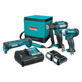 Makita - 3 Piece Combo Kit - DF333DZ TD110DZ TM30DZ 2 x BL1016 DC10WD Bag 831274-0 | CLX307