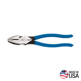 Klein Tools - 9" HD Hi-Lev Side Cutting Pliers +Crimpconnector | A-D2000-9NECR
