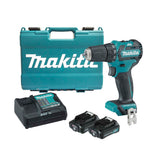 Makita - 12V Max Brushless Driver Drill Kit - Includes 2 x 2.0Ah Batteries Rapid Charger & Case | DF332DSAE