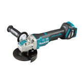 Makita - 18V Brushless 125mm X-Lock Angle Grinder Paddle Switch Variable Speed Kick Back Detection Electric Brake - Tool Only | DGA519Z