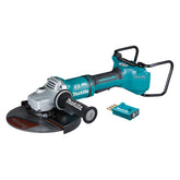 Makita - 18V x 2 Brushless AWS 230mm Angle Grinder Paddle Switch Kick Back Detection Electric Brake Anti-Vib Handle & Carry Case - Tool Only | DGA901ZKU1