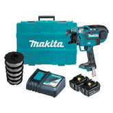 Makita - 18V Brushless Rebar Tying Tool Kit - Includes 2 x 5.0Ah Batteries Rapid Charger & Carry Case | DTR180RTX1