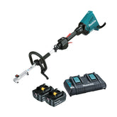 Makita - 18V x 2 Brushless Multi-Function Powerhead Kit - Includes 2 x 5.0Ah Batteries & Dual Port Rapid Charger | DUX60PT2