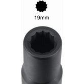Trax - 19mm 3/4"D 12PT Met Socket | ARX-HS3419