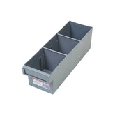 EHI - 100 x 100x300mm Spare Parts Tray with 2 Removeable Dividers Grey - Full Carton Only | F1H-012