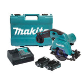 Makita - 12V Max Circular Saw Kit - Includes 2 x 2.0Ah Batteries Rapid Charger & Case | HS301DSAE