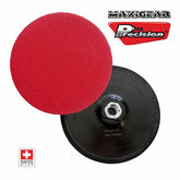 Precision Specialty Tools - Pad Backing 125mm Diameter M14 x 2 Medium Flexibility Velcro Red | BP125x14x2VEGP