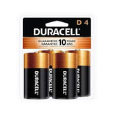 Duracell - D Size Alkaline 4Pc | DAR20/4
