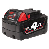 Milwaukee - M18 REDLITHIUM 4.0Ah Battery | M18B4