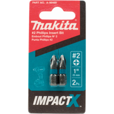 Makita - Screwdriving Accessory Impact-X Ph2 x 50mm Driver Bit - 2Pk | A-96659