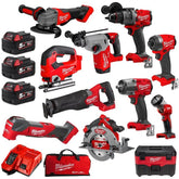 Milwaukee - 18V 5.0Ah Li-ion Cordless 11pce Combo Kit Including Fuel | M18FPP11A3503B