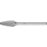 PFERD - Dia. 06 x 13mm Tungsten Carbide Burr Tree Shape with Radius End Rbf Shank Dia. 3mm Z3P Universal Medium Cross Cut | 21230083