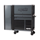 SP Tools - 69" Apex Series Power Workstation Combo with Side Cabinet & Powerboard - Grey/Black | SP40655GY
