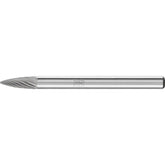 PFERD - Dia. 03 x 07mm Tungsten Carbide Burr Pointed Tree Spg Shank Dia. 3mm Z5 Universal Fine | 21222553