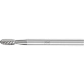 PFERD - Dia. 03 x 07mm Tungsten Carbide Burr Oval Tre Shank Dia. 3mm Z5 Universal Fine | 21210053