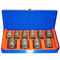 Trax - 10pc 1/2" Drive Short Impact Socket Set | AS-4011S