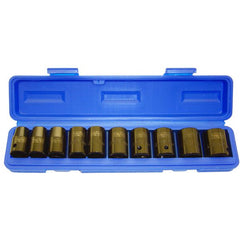 Trax - 10pc 1/2" Drive Short Metric Impact Socket Set | AS-411MB