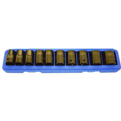 Trax - 10pc 1/2" Drive Short Metric Impact Socket Set | AS-411MB