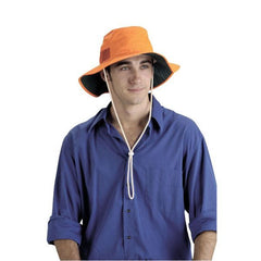 Elliotts - Broad Brimmed Hat - Orange with Vented Sides. Size XL (Pack of 1) | EHC200XL