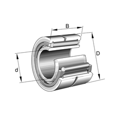FAG Bearing - NA6906 Needle Roller Bearing (Machined Ring) 30mm Bore | NA6906_INA