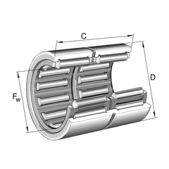 FAG Bearing - RNA6912 Needle Roller Bearing (Machined Ring) 60mm Bore | RNA6912_INA