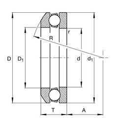 FAG Bearing - 53318 Double Row Angular Contact Ball Bearing 90mm Bore | 53318_FAG