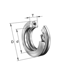 FAG Bearing - 53318 Double Row Angular Contact Ball Bearing 90mm Bore | 53318_FAG