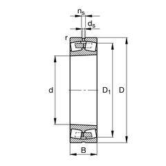 FAG Bearing - 23218KM Spherical Roller Bearing 90mm Bore | 23218KM_FAG