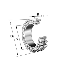 FAG Bearing - 23040MC3 Spherical Roller Bearing 200mm Bore (C3 Clearance) | 23040MC3_FAG