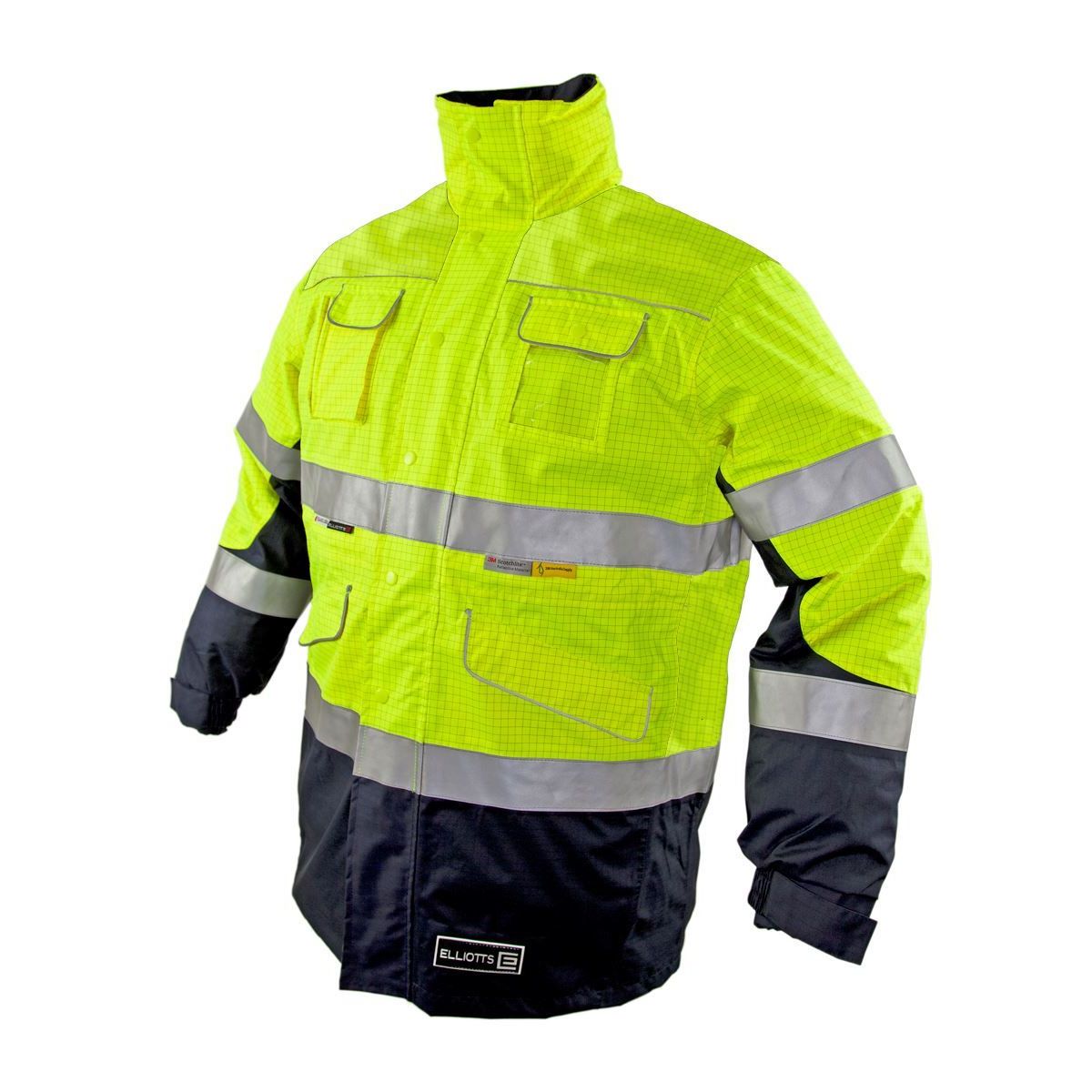 Elliotts - Zetel FRAS Z50 4-in-1 Wet Weather Jacket - Fluoro Yellow/Navy Size 4XL