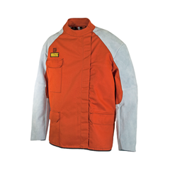 Elliotts - WAKATAC Proban Welders Jkt Leather Sleeves Qtr Back SizeS (Pack of 1) | WAKPJ30CSQBS