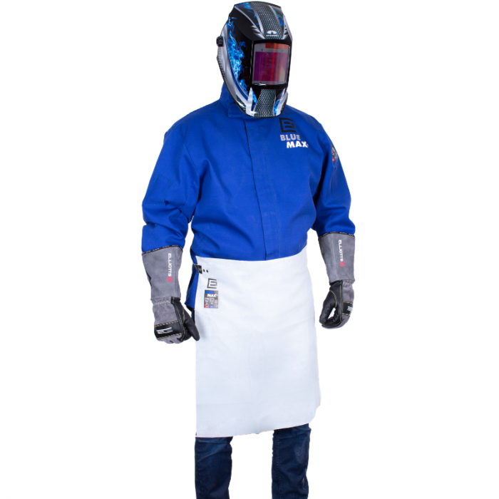Elliotts - Blue Max® A4 Leather Waist Style Welders Apron (Pack of 25) | A4-25