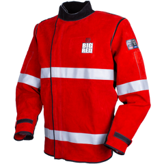 Elliotts - Big Red Leather Welders Jacket with Ref Trim. Size MED (Pack of 1) | BRWJT1MED
