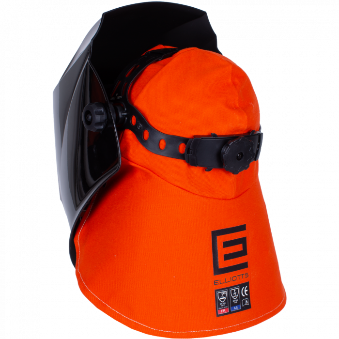 Elliotts - Proban Welders Cap with Nape - Orange (Pack of 100) | PWC6NPY-100