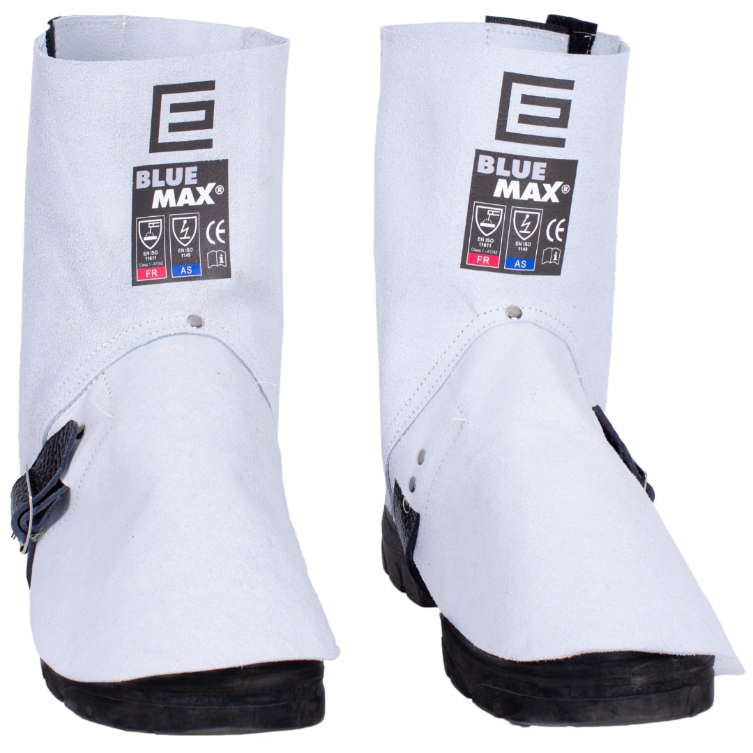 Elliotts - Chrome Leather Welders Spats - Velcro (Pack of 50) | SWS7SV-50