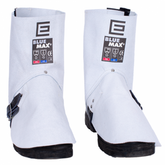 Elliotts - Chrome Leather Welders Spats - Supported/ Velcro (Pack of 1) | WS7VWP