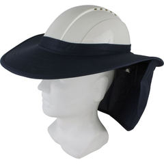Maxisafe - Hat Brim With Neck Flap - Navy Blue | HBS558-N