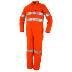 Elliotts - Tecasafe Coverall Classic 5.8oz Orange w/Tape ST KIT (Pack of 1) | TSTCA580ORT1STKIT