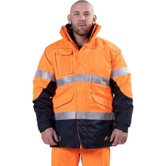 Elliotts - Zetel ZX FRAS 4in1 Jacket Z50 - Orange/Navy, R/Trim. 5XL (Pack of 1) | ZCIJON50T45XL