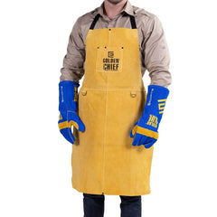Elliotts - Golden Chief Premium Welding Apron. Colour Gold. (Pack of 1) | GCA2