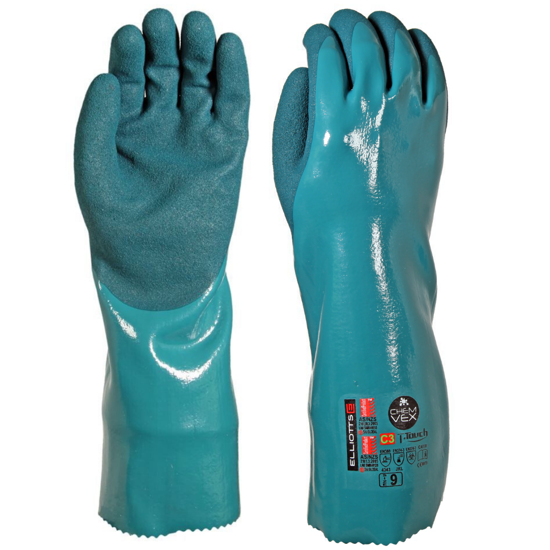 Elliotts - Chem-Vex CRD T-Touch Chem Glove 35cm. Size 07 (Pack of 12) | ELG701007-12