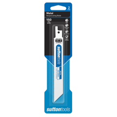 Sutton Tools - 150 x 19 x 0.9mm Blade H519 Recip Bim Metal 10Tpi 2Pk | H51915010