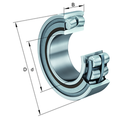 FAG Bearing - WS22214-2RS Bearing 70mm Bore | WS22214-2RS_FAG