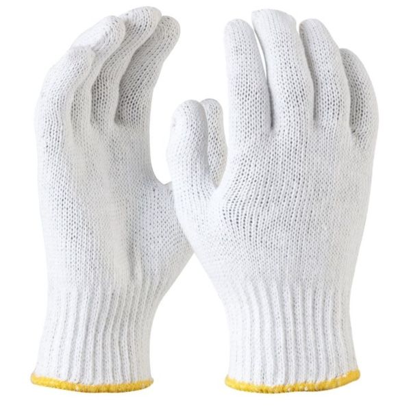 Maxisafe - Bleached Knitted Poly Cotton Liner Glove - Pack of 10