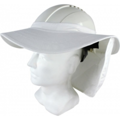 Maxisafe - Hat Brim With Neck Flap - White | HBS558-W